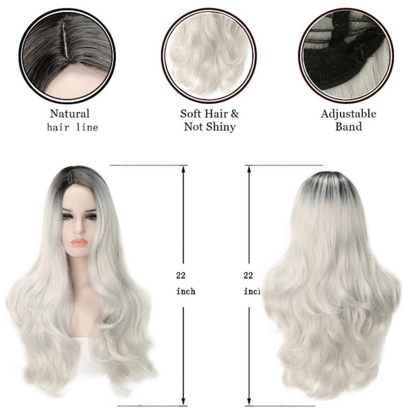 ✨MARGOT GREY SIDE PART WIG *NWT* ✨ main image 4